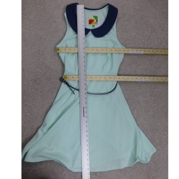 Fervour Minty Green Belted Dress - Picture 11 of 14